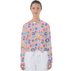 Ice Cream Donut Sweets Candie Women s Slouchy Sweat by Apenda