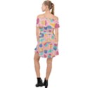 Ice Cream Donut Sweets Candie Off Shoulder Chiffon Dress View2