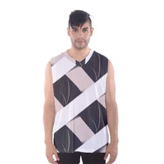 A Minimalist Pattern With Simple Lines And Shapes, Creating A Clean And Modern Aesthetic 07 Men s Basketball Tank Top by myclothy