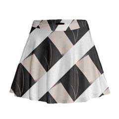 A Minimalist Pattern With Simple Lines And Shapes, Creating A Clean And Modern Aesthetic 07 Mini Flare Skirt by myclothy