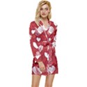 Valentine Long Sleeve Satin Robe View1