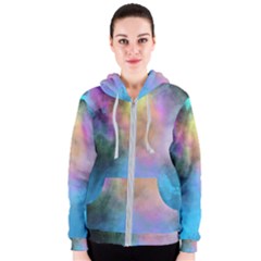 Smokescreen Women s Zipper Hoodie by pollyparadiseartshop