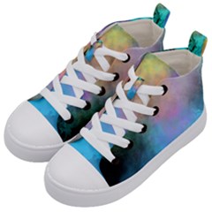 Smokescreen Kids  Mid-top Canvas Sneakers by pollyparadiseartshop