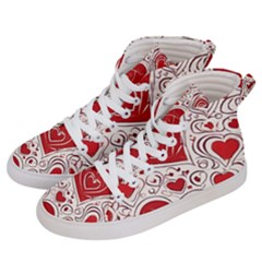 Be My Valentine Women s Hi-top Skate Sneakers by pollyparadiseartshop