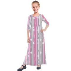 Candy Kids  Quarter Sleeve Maxi Dress by pollyparadiseartshop