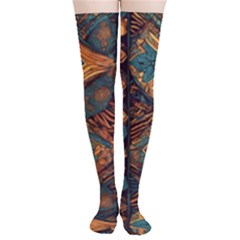 Tribal Chic Thigh High Stockings by pollyparadiseartshop