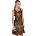 Tribal Chic Knee Length Skater Dress With Pockets View3