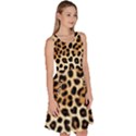 Leopard Knee Length Skater Dress With Pockets View3