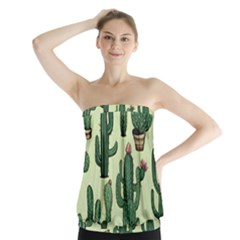 Cactus  Strapless Top by pollyparadiseartshop