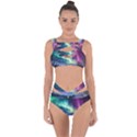 Northern Lights Aurora Night Nature Bandaged Up Bikini Set  View1