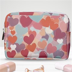 Valentines Day Hearts Romance Love Make Up Pouch (medium) by Posterlux