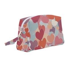 Valentines Day Hearts Romance Love Wristlet Pouch Bag (medium) by Posterlux