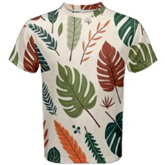 Leaves Autumn Men s Cotton T-shirt by Salmanaz77