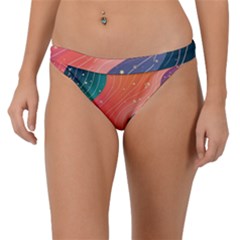 Art Abstract Pattern Band Bikini Bottoms by Salmanaz77