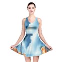 Delicate Watercolor Painting Surreal Oasis Scene With Intense Dramatic Lighting Reversible Skater Dress View1