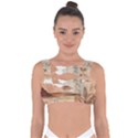 Abstract Sun Boho Bohemian Design Bandaged Up Bikini Top View1