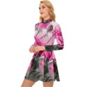 Roses Floral Flowers Nature Pink Romance Romantic Valentines Day Love Long Sleeve Velour Longline Dress View2