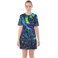 Sci-fi Scenester Sixties Short Sleeve Mini Dress by MRNStudios