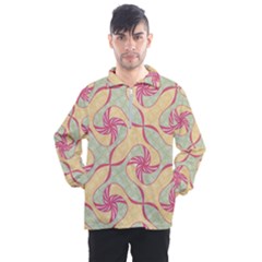 Abstract Pattern Design Scrapbooking Men s Half Zip Pullover by Paksenen