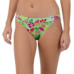 Flower Flora Floral Nature Pattern Seamless Band Bikini Bottoms by Bedest