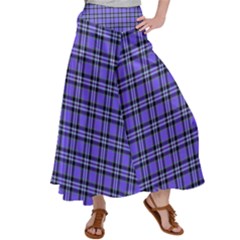 Blue Tartan Plaid 1 Women s Satin Palazzo Pants by dressshop