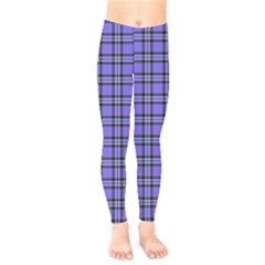 Blue Tartan Plaid 1 Kids  Classic Winter Leggings by dressshop