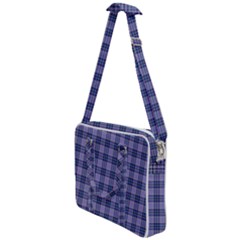 Purple Plaid Tartan 1 Cross Body Office Bag by dressshop