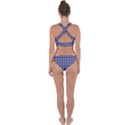 Purple Plaid Tartan 1 Cross Back Hipster Bikini Set View2