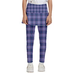 Purple Plaid Tartan 1 Kids  Skirted Pants by dressshop