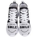 Black And White Simple Make Me Smile T Shirt 20250203 014057 0000 Women s Lightweight High Top Sneakers View1