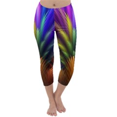 Abstract Colors - , Abstract Colors Capri Winter Leggings  by kyorashop23