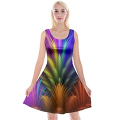 Abstract Colors - , Abstract Colors Reversible Velvet Sleeveless Dress by kyorashop23