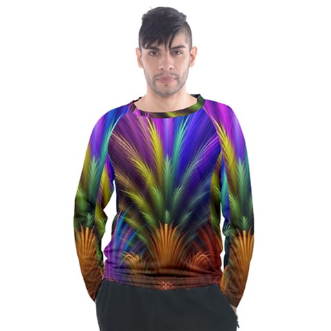 Abstract Colors - , Abstract Colors Men s Long Sleeve Raglan T-shirt by kyorashop23