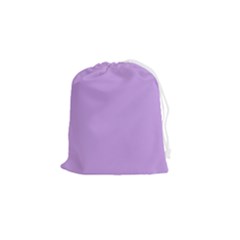 Luscious Lavender Hex #cca3e7 Drawstring Pouch (small) by dressshop