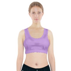 Luscious Lavender Hex #cca3e7 Sports Bra With Pocket by dressshop