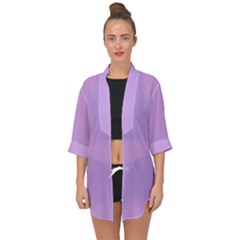 Luscious Lavender Hex #cca3e7 Open Front Chiffon Kimono by dressshop