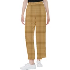 Autumn Fall Plaid Tartan 1 Women s Pants  by dressshop