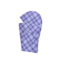 Purple Plaid Tartan 2 Diagonal Adjustable Balaclava Face Mask View2