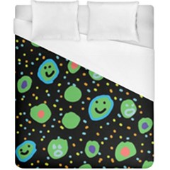 Doodle Dot Drawing Duvet Cover (california King Size) by Salmanaz77