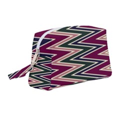 Pattern Zigzag Stripe Design Wristlet Pouch Bag (medium) by Maspions