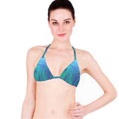 Psicodelia Zyguratti Texture Cyanturquoise Classic Bikini Top by Salmanaz77