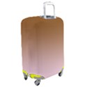 Chocolate Brown To Pink Lace Linear Gradient Luggage Cover (Medium) View2