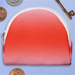 Pink Lace To Scarlet Red Bilinear Gradient Horseshoe Style Canvas Pouch by GradientsOmbre