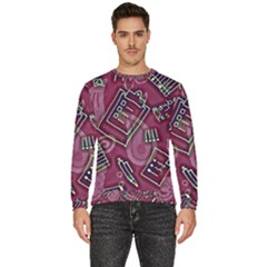 Abstract Art Pattern Design Background Men s Fleece Sweatshirt by Grandong