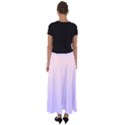 Pale Pink To Pale Violet Linear Gradient Flared Maxi Skirt View2