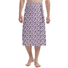 Boho Pattern 2 Traditional Men s Hawaiian Lavalava Ie Faitaga Wrap Skirt by designsbymallika