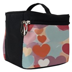 Valentines Day Hearts Romance Love Make Up Travel Bag (small) by Posterlux