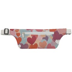 Valentines Day Hearts Romance Love Active Waist Bag by Posterlux