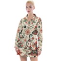 Christmas Tree Snow Women s Long Sleeve Casual Dress View1