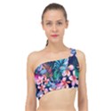 Hawaiian Flowers Hawaii Spliced Up Bikini Top  View1